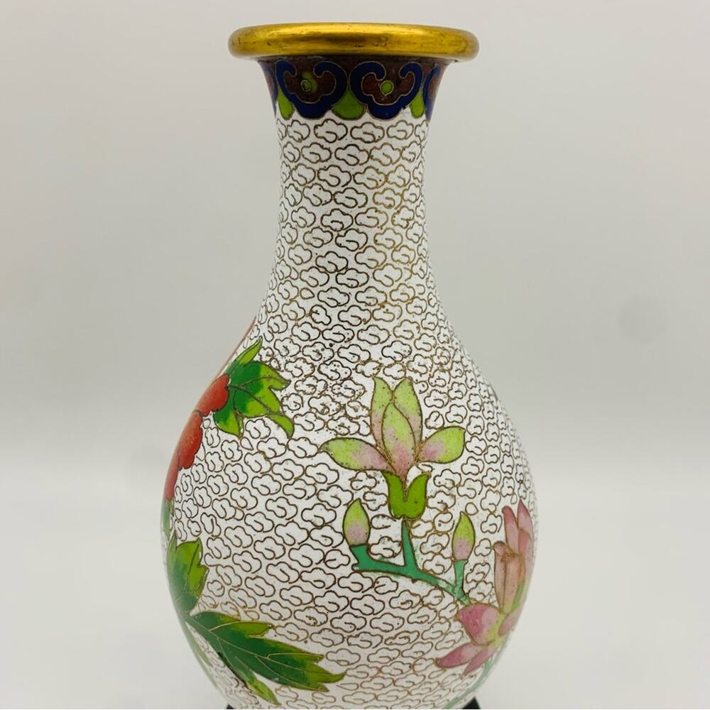 Vintage Cloisonne Vase - Picture 4 of 13
